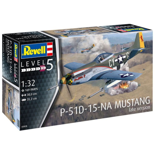 1/32 Samolot do sklejania P-51D-15-NA Mustang | Revell 03838