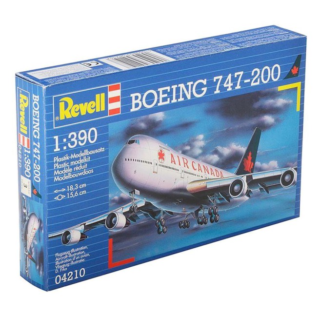 1/390 Samolot do sklejania Boeing 747-200 | Revell 04210