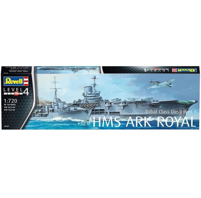 HMS Ark Royal & Destroyer Model Kit 1:720 by Revell