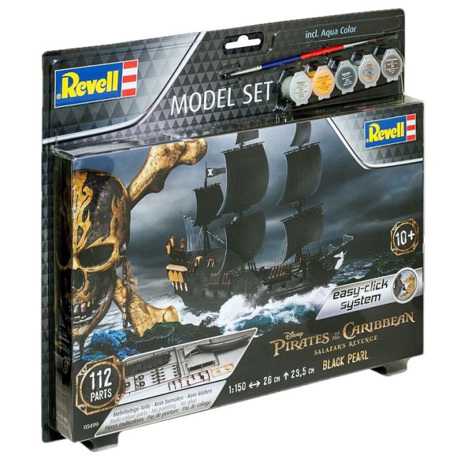 Black Pearl Pirate Ship Model Kit with Paints | Revell 65499