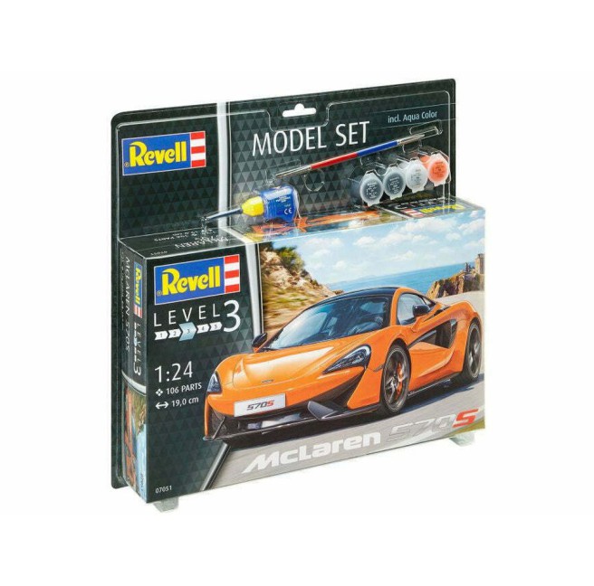 McLaren 570s Model Car Kit 1:24 Scale with Paints and Tools