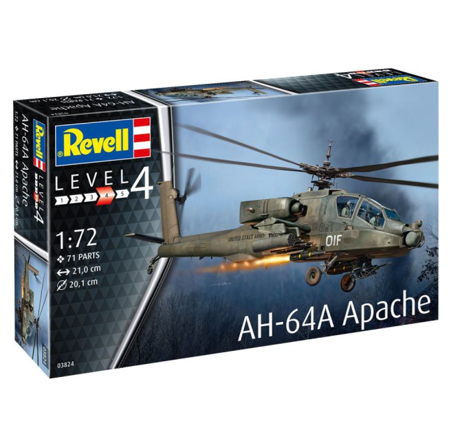 1/72 Apache AH-64A Helicopter Model Kit | Revell 03824