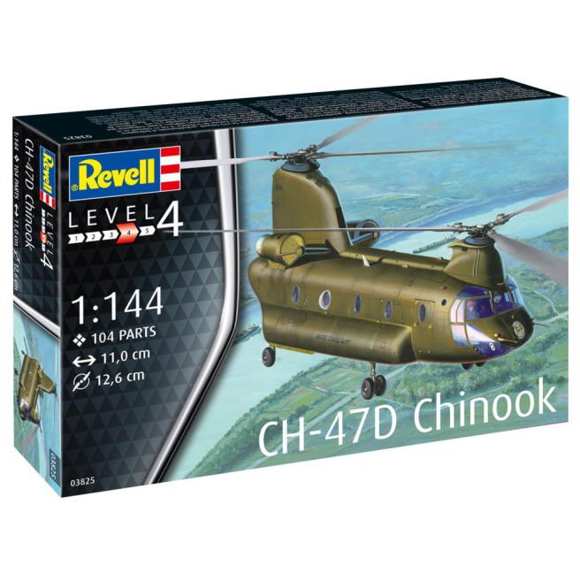 1/144 Helikopter do sklejania CH-47D Chinook | Revell 03825