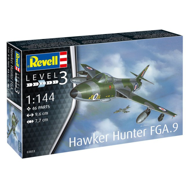 Revell 03833 Hawker Hunter FGA.9 Flugzeugmodellbausatz 1:144