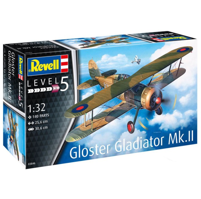 1/32 Samolot do sklejania Gloster Gladiator Mk. II | Revell 03846