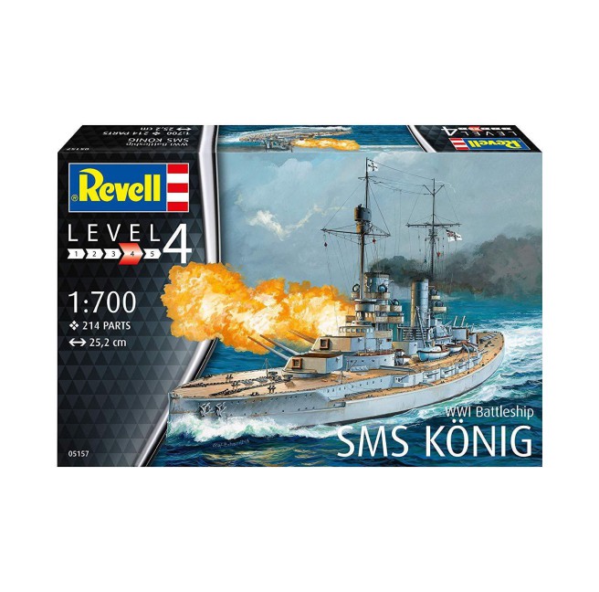1/700 SMS König Battleship Model Kit by Revell 05157