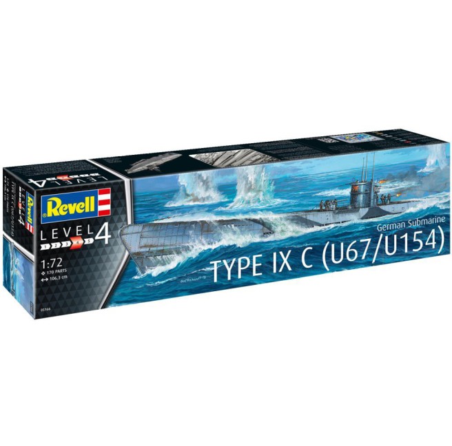 Revell 05166 | U-Boot Typ IXC 1:72 Modellbausatz
