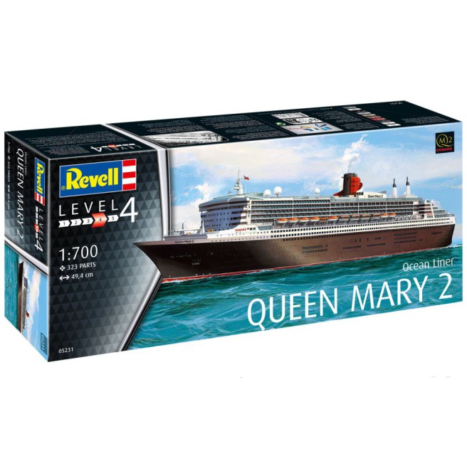 Queen Mary 2 1:700 Scale Model Kit by Revell