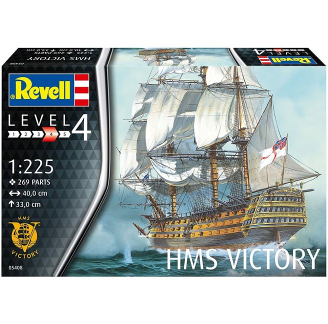 H.M.S. Victory Model Ship Kit 1:225 Scale by Revell