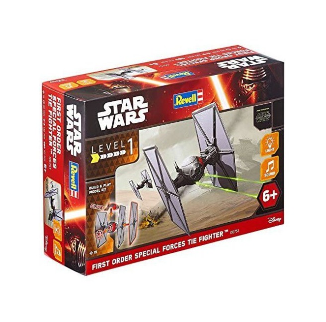 Star Wars TIE Fighter - Build & Play | Revell 06751 - Modellbausatz mit Licht & Sound
