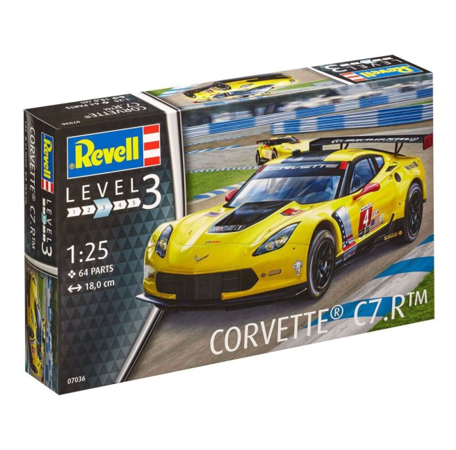 1/25 Samochód do sklejania Corvette C7.R | Revell 07036