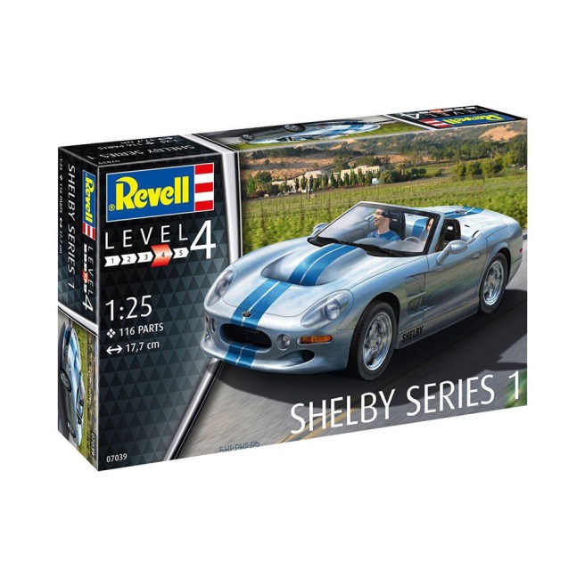 Shelby Series 1 Model Car Kit 1:25 Scale by Revell