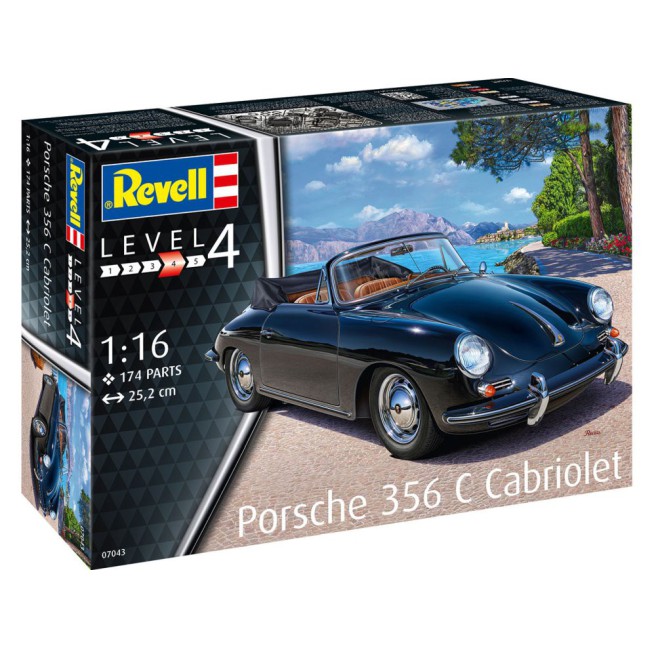 Porsche 356 Cabriolet Model Kit 1/16 Scale by Revell