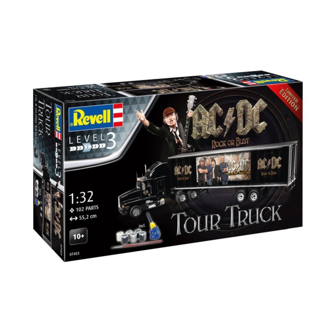 Truck Trailer AC/DC Limited Edition Model Kit 1:32 by Revell 07453