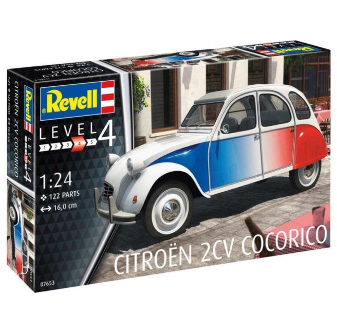 Citroen 2CV Cocorico Model Car Kit 1/24 Scale by Revell