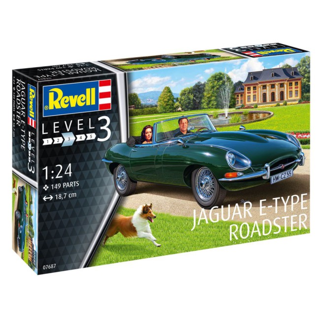 1/24 Samochód do sklejania Jaguar E Roadster | Revell 07687