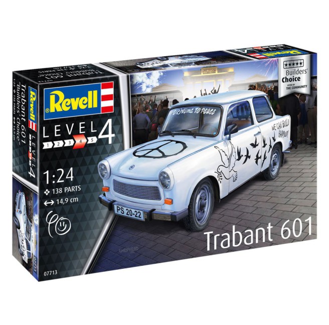 Revell 07713 Trabant 601S "Builders Choice" Modellbausatz 1:24