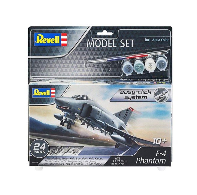 F-4E Phantom - Easy Click Modellbausatz + Farben | Revell 63651