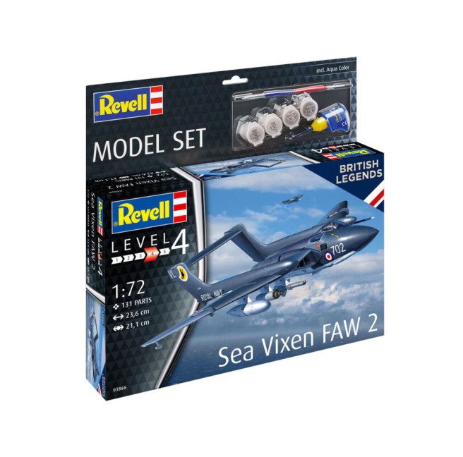 De Havilland Sea Vixen FAW 2 Modellbausatz 1:72 inkl. Farben | Revell 63866
