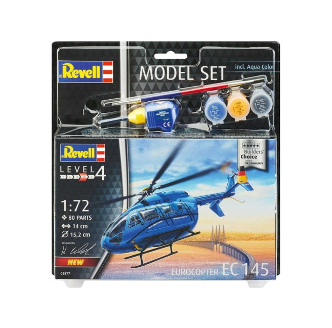Revell 63877 Eurocopter EC 145 Modellbausatz 1:72 - "Builders Choice"