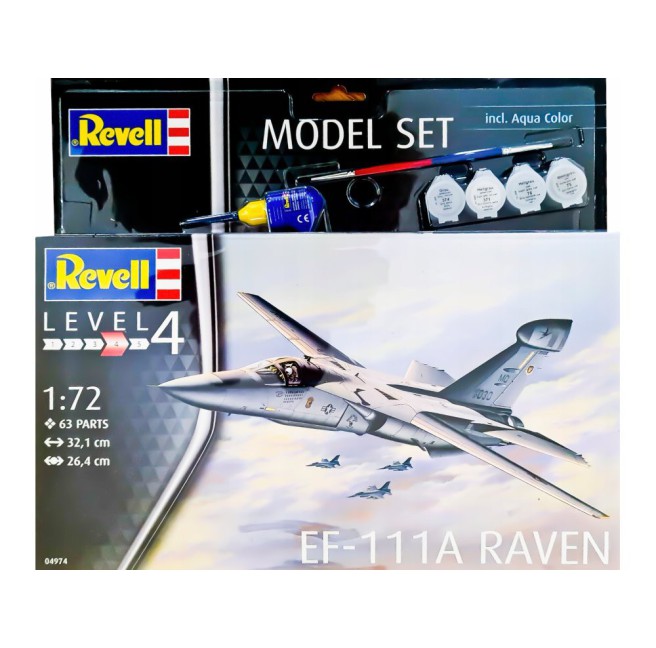 1/72 Scale EF-111A Raven Model Kit with Paints | Revell 64974