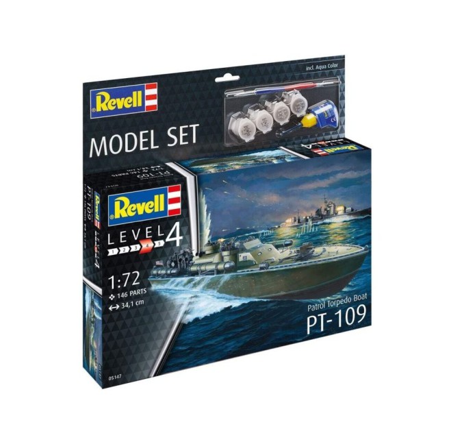 Patrol Torpedo Boat PT-109 Model Kit with Paints | Revell 65147