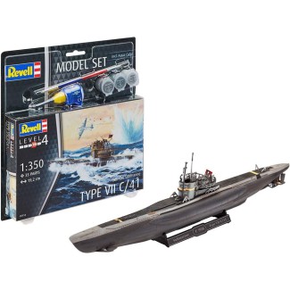 1/350 Okręt do sklejania U-Boot VII C/41 + farby | Revell 65154