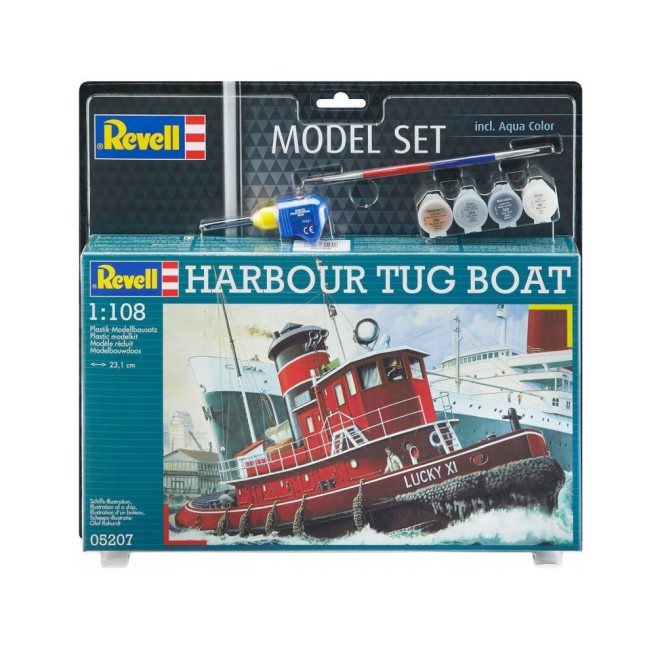 1/108 Holownik do sklejania Harbour Tug Boat + farby | Revell 65207