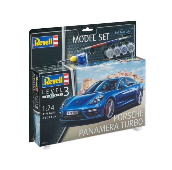 1/24 Samochód do sklejania Porsche Panamera Turbo + farby | Revell 67034