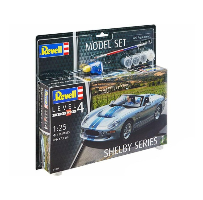 Shelby Series 1 Model Car Kit + Paints by Revell 67039