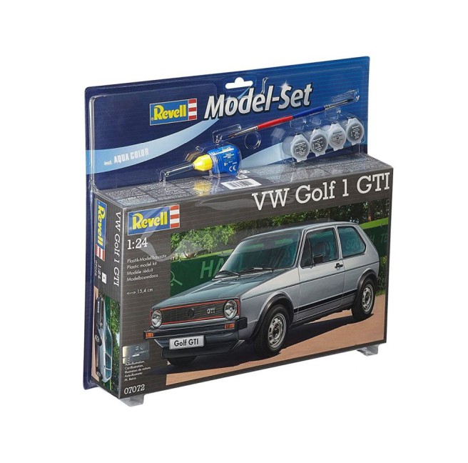 VW Golf 1 GTI Modellbausatz 1/24 + Farben | Revell 67072