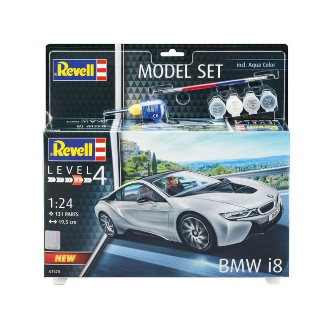 BMW i8 Modellbausatz 1:24 + Farben | Revell 67670