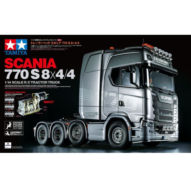 Zdalnie sterowana ciężarówka Scania 770 S 8x4/4 | Tamiya 56371