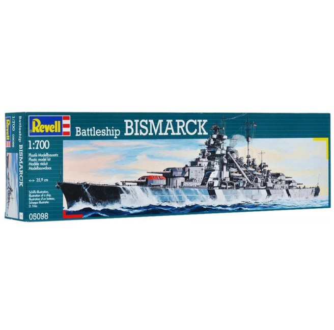 Bismarck Modellschiff 1:700 von Revell 05098