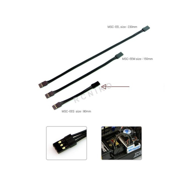 ESC Drehzahlregler Kabel 80mm von MuchMore MR-MSC-EES