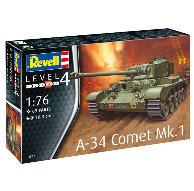 1/76 Czołg do sklejania A-34 Comet Mk.1 | Revell 03317