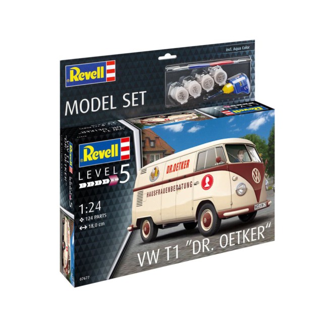 Revell 67677 VW T1 Dr. Oetker Modellbausatz mit Farben