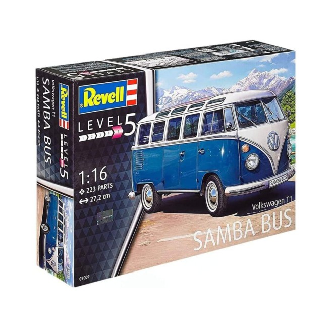 1/16 Volkswagen Type 2 T1 Samba Bus Model Kit by Revell
