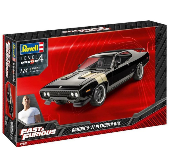 Revell 07692 1:24 Plymouth GTX Fast & Furious Dominic's 1971 Model Kit