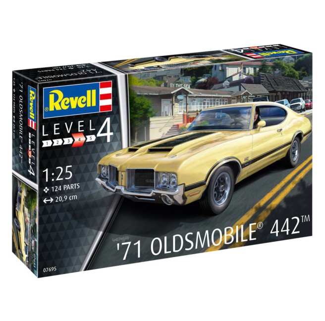 1/25 Samochód do sklejania Oldsmobile 442 71 | Revell 07695