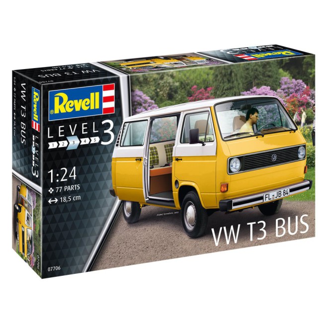 1/25 Samochód do sklejania VW T3 Bus | Revell 07706