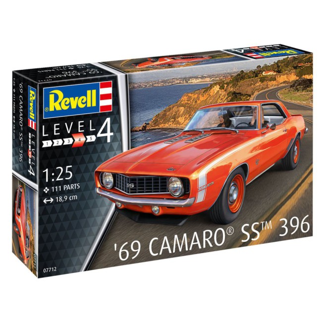 Revell 07712 Chevrolet Camaro SS 396 '69 Modellbausatz 1:25