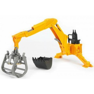 Bruder 02338 Ramię koparki z chwytakiem i szuflą - żółte