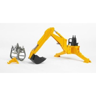 Bruder 02338 Ramię koparki z chwytakiem i szuflą - żółte