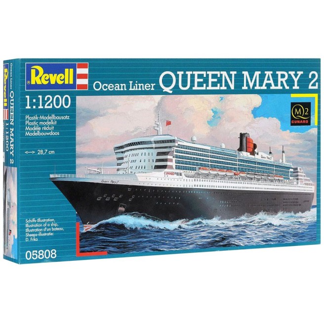 Queen Mary 2 Model Ship Kit 1/1200 Scale by Revell 05808