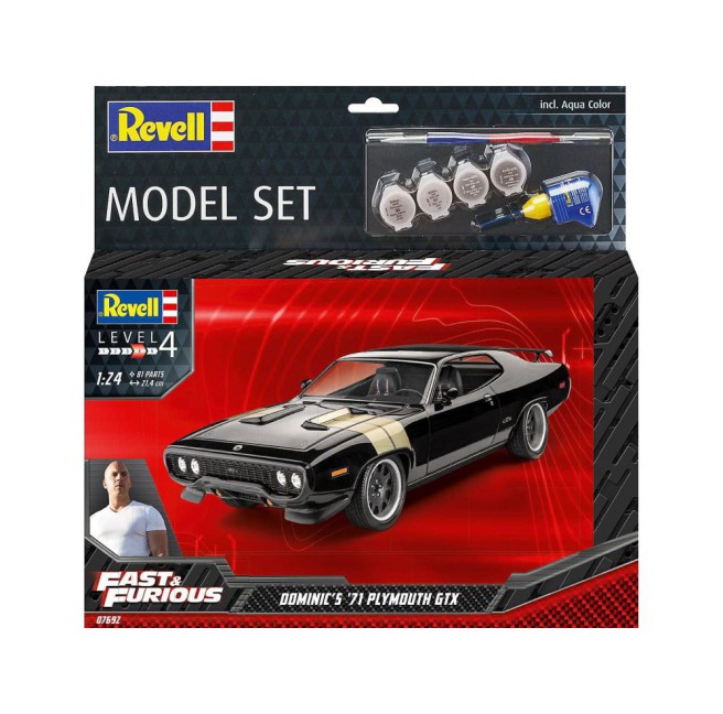 Fast & Furious Plymouth GTX Model Kit with Paints | Revell 67399