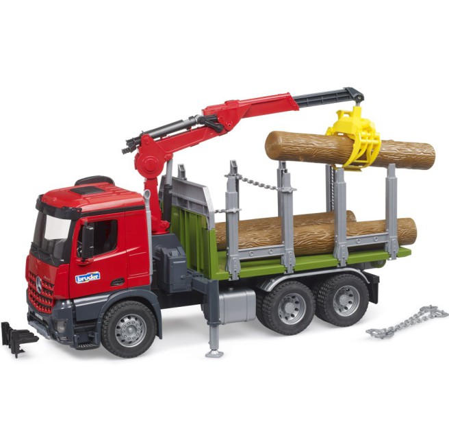 Bruder 03669 | Mercedes-Benz Arocs Timber Transport Crane Toy