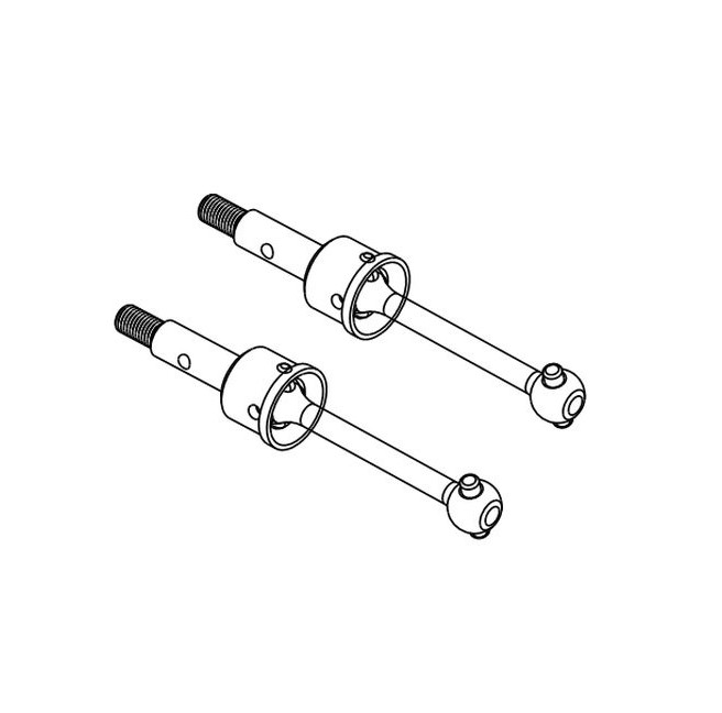 Front Axles with Driveshaft 1/16 On-Road