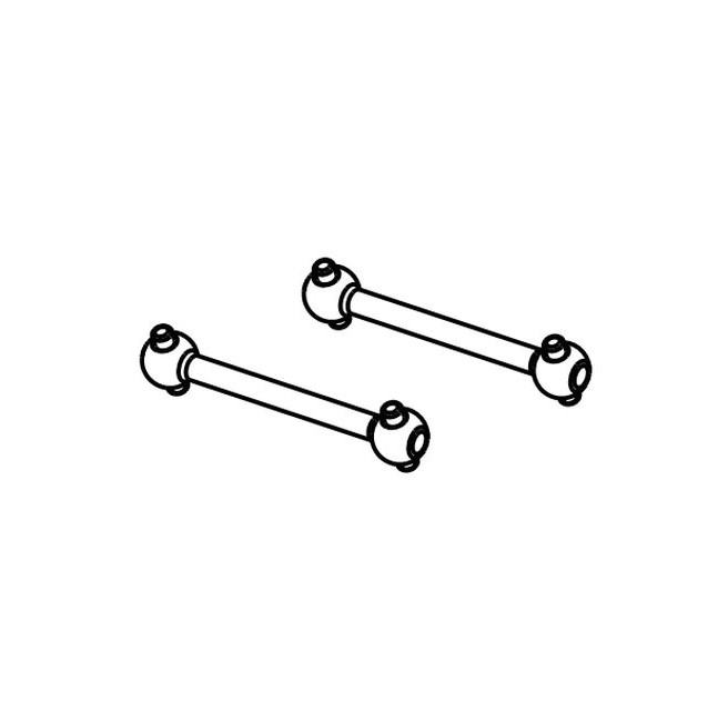 Rear Drive Shafts 1/16 On-Road | Absima 1610009