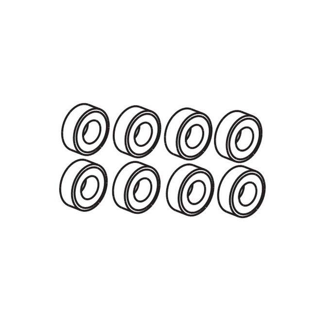 8x4x3 Ball Bearings for Remote Controlled Car on-road Fun Maker 1/16 Scale